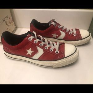 vintage red oxford converse all stars.